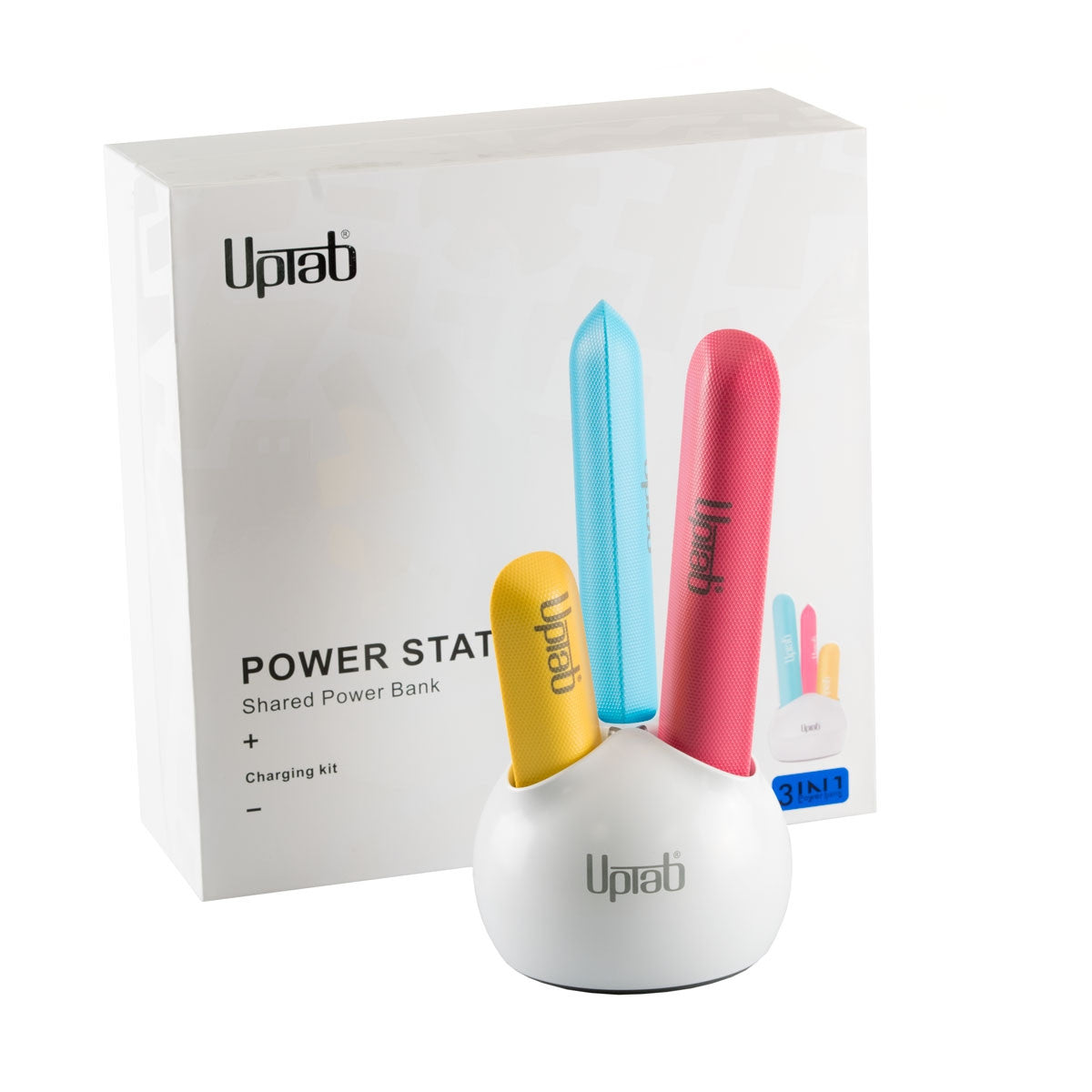 UPTab Power Station - Shared Power Bank for Cell Phone or Tablet - Packaging