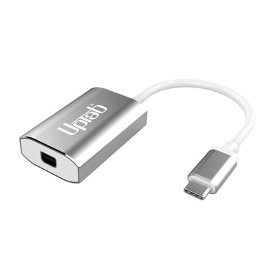 UPTab USB-C to Mini DisplayPort Adapter – Silver, supports 4K@60Hz, HDR